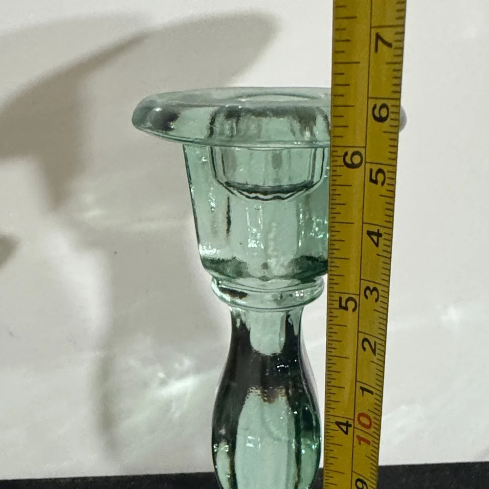 Elegant Glass Candle Holders - Set of 2